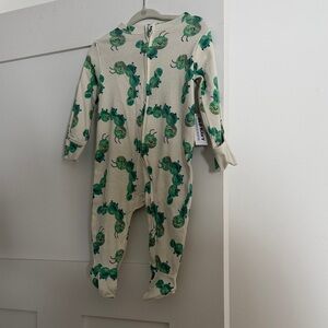 Caterpillar two way zipper onesie